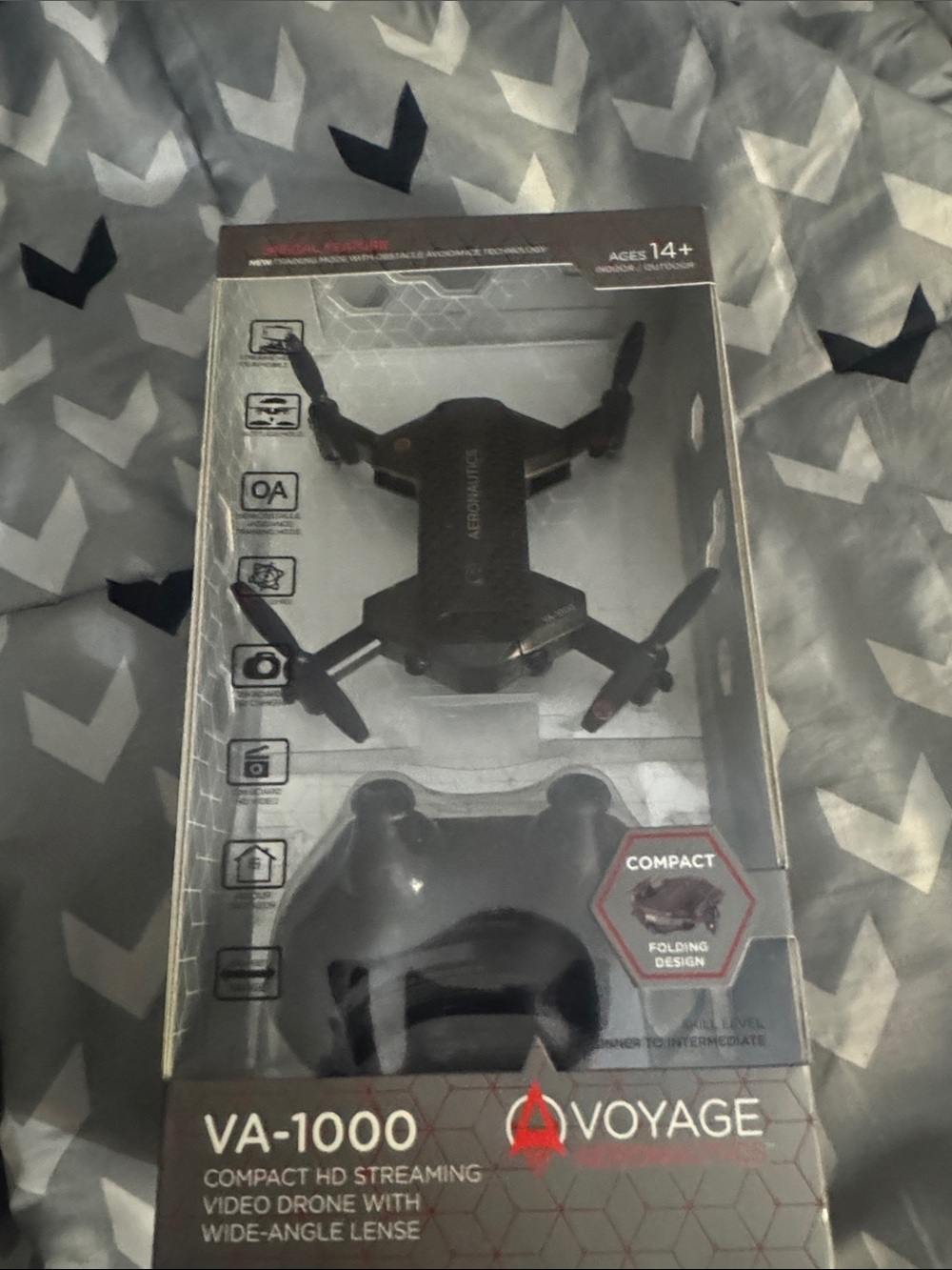 VA-1000 Compact Black Video Drone
